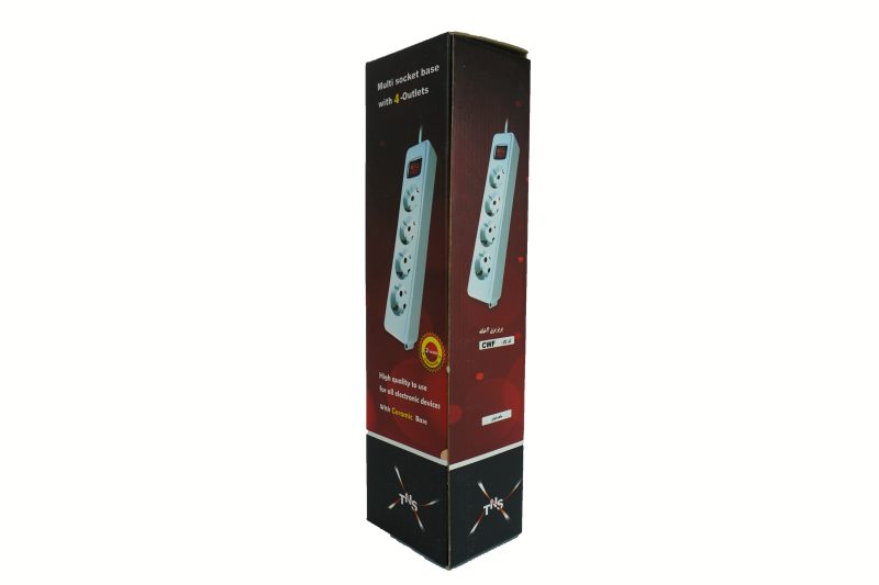 پریز 4 خانه ارت دار کابل 3 متر - تصویر 10