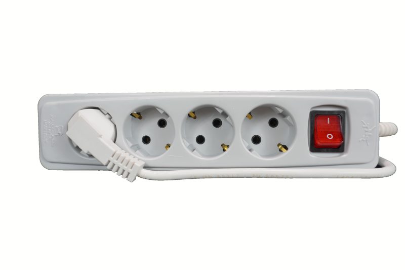 پریز 4 خانه ارت دار کابل 3 متر - تصویر 2