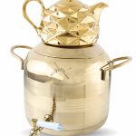 کتری و قوری طرح ترک 7 لیتر گلد