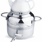 کتری و قوری طرح ترک 7 لیتر سیلور