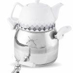 کتری و قوری طرح ترک 3 لیتر سیلور