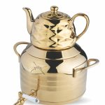 کتری و قوری طرح ترک 6 لیتر گلد