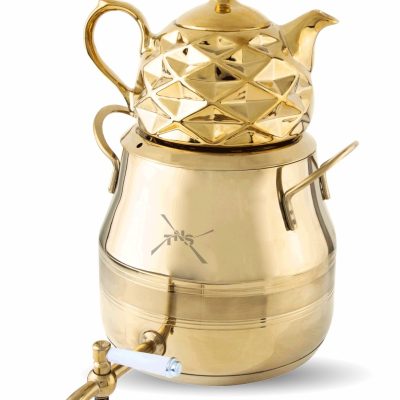 کتری و قوری طرح یونیک 5 لیتر گلد