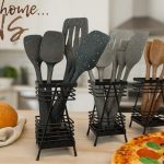 ست 5 تکه کفگیر و ملاقه سیلیکونی